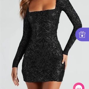 Elegant Black Lace Dress
